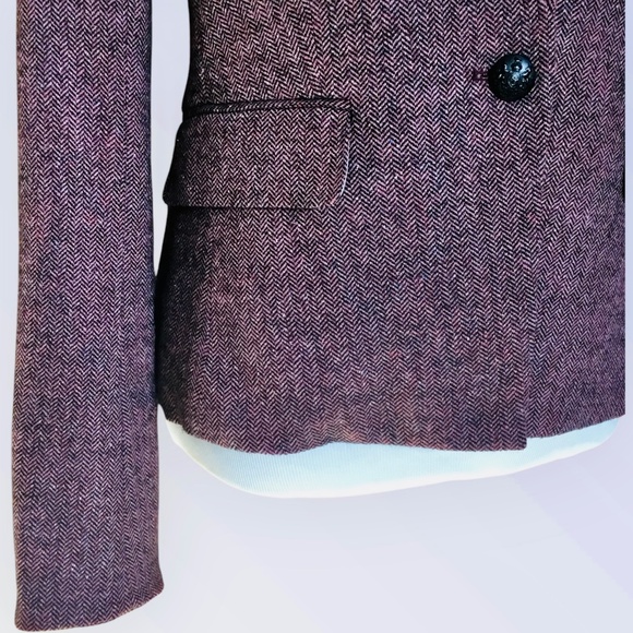 Veronica Beard Tate Upcollar Herringbone Dickey Blazer - Picture 7 of 15